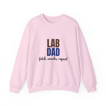 Lab Dad Fetch, Snacks, Repeat Sweatshirt, Lab Dad Crewneck Sweatshirt