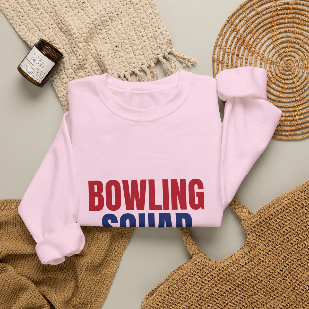 Bowling Squad Here for the Strikes and Snacks Sweatshirt, Bowling Squad Crewneck Sweatshirt