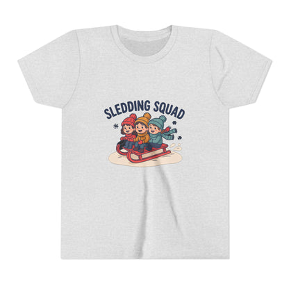 Sledding Squad Winter Kids Shirt