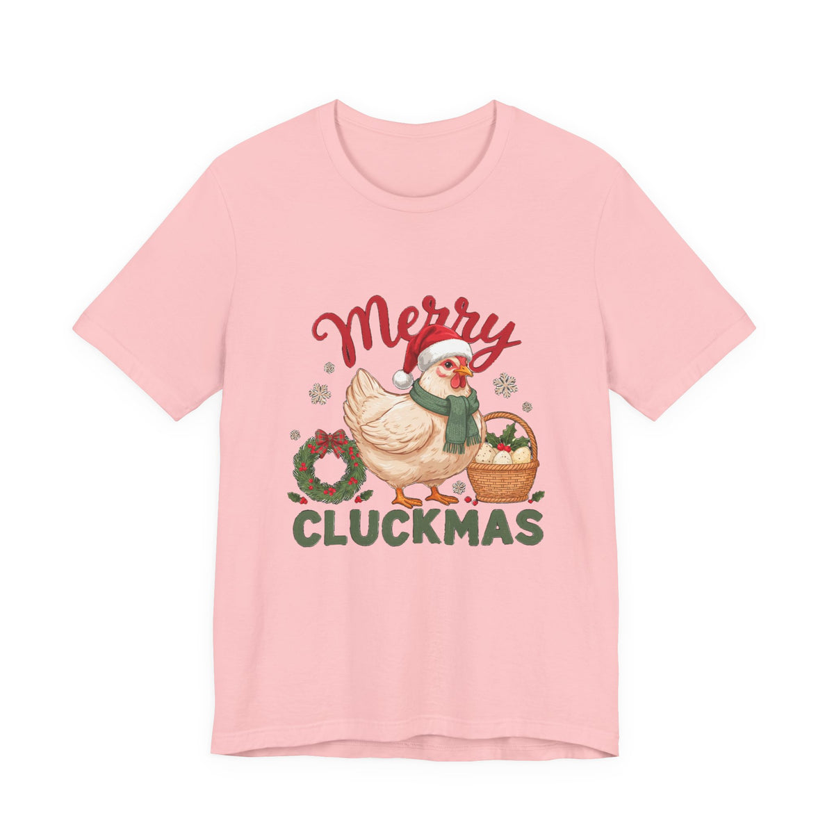 Merry Cluckmas Shirt, Chicken Christmas T-Shirt, Chicken Lover Tee