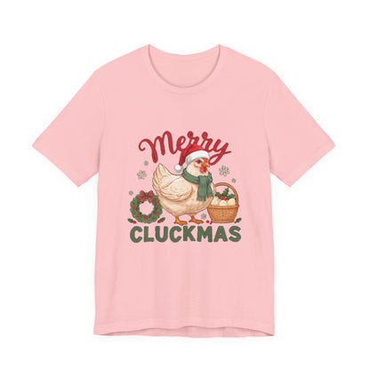 Merry Cluckmas Shirt, Chicken Christmas T-Shirt, Chicken Lover Tee