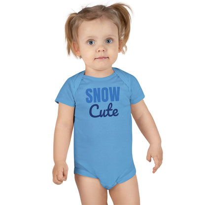 Snow Cute Winter Baby Bodysuit, Christmas Baby Onesie