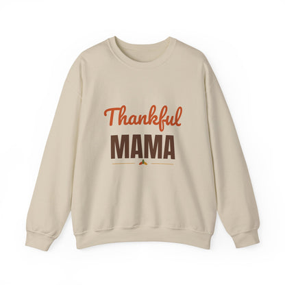 Thankful Mama Sweatshirt, Mom Thanksgiving Crewneck, Fall Sweatshirt
