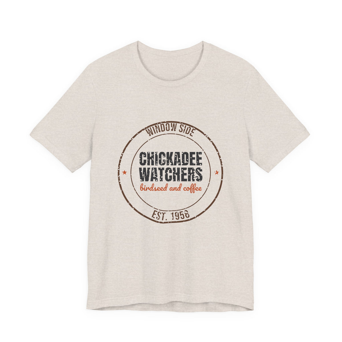 Window Side Chickadee Watchers Est. 1958 Shirt, Vintage Birding T-Shirt, Vintage Birding Gift