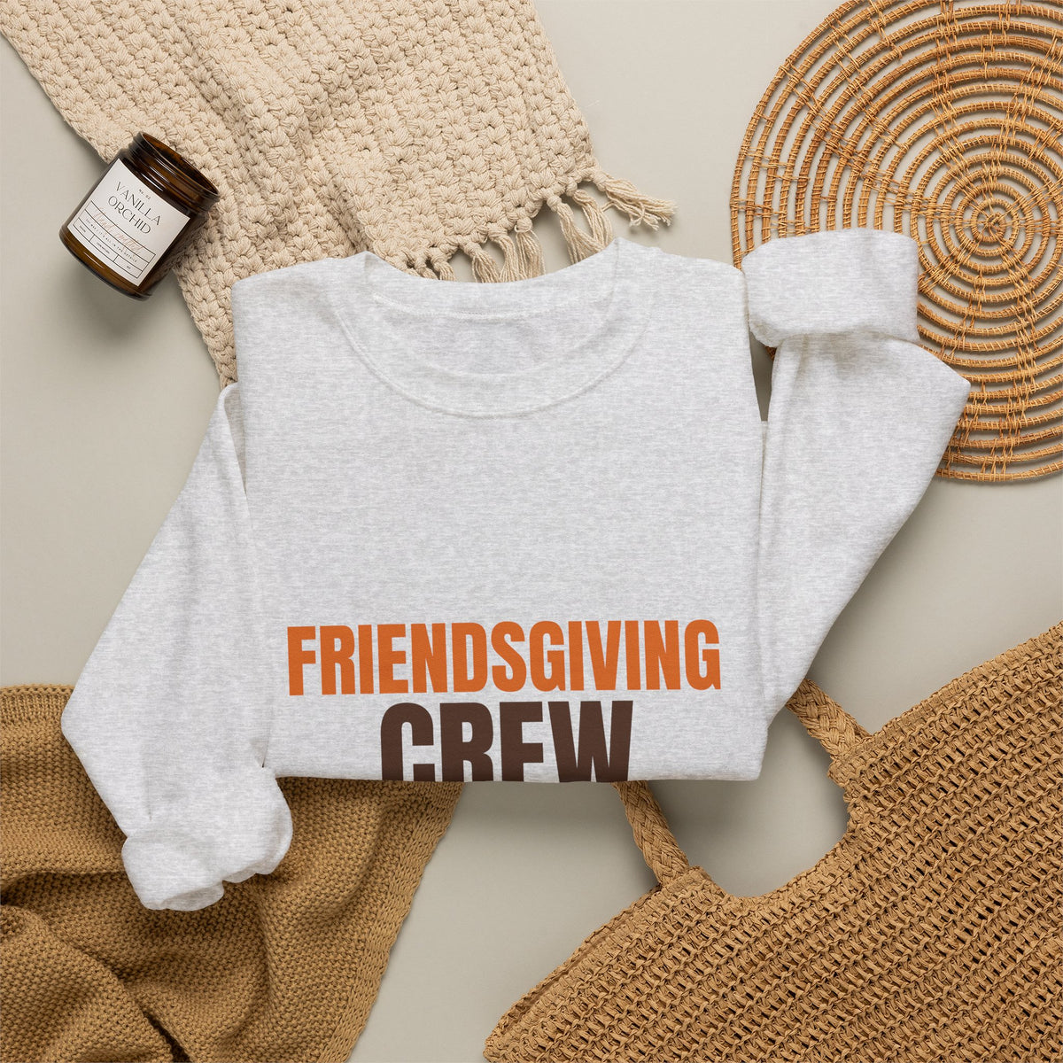 Friendsgiving Crew Pass the Stuffing Sweatshirt, Friendsgiving Crew Crewneck Sweatshirt