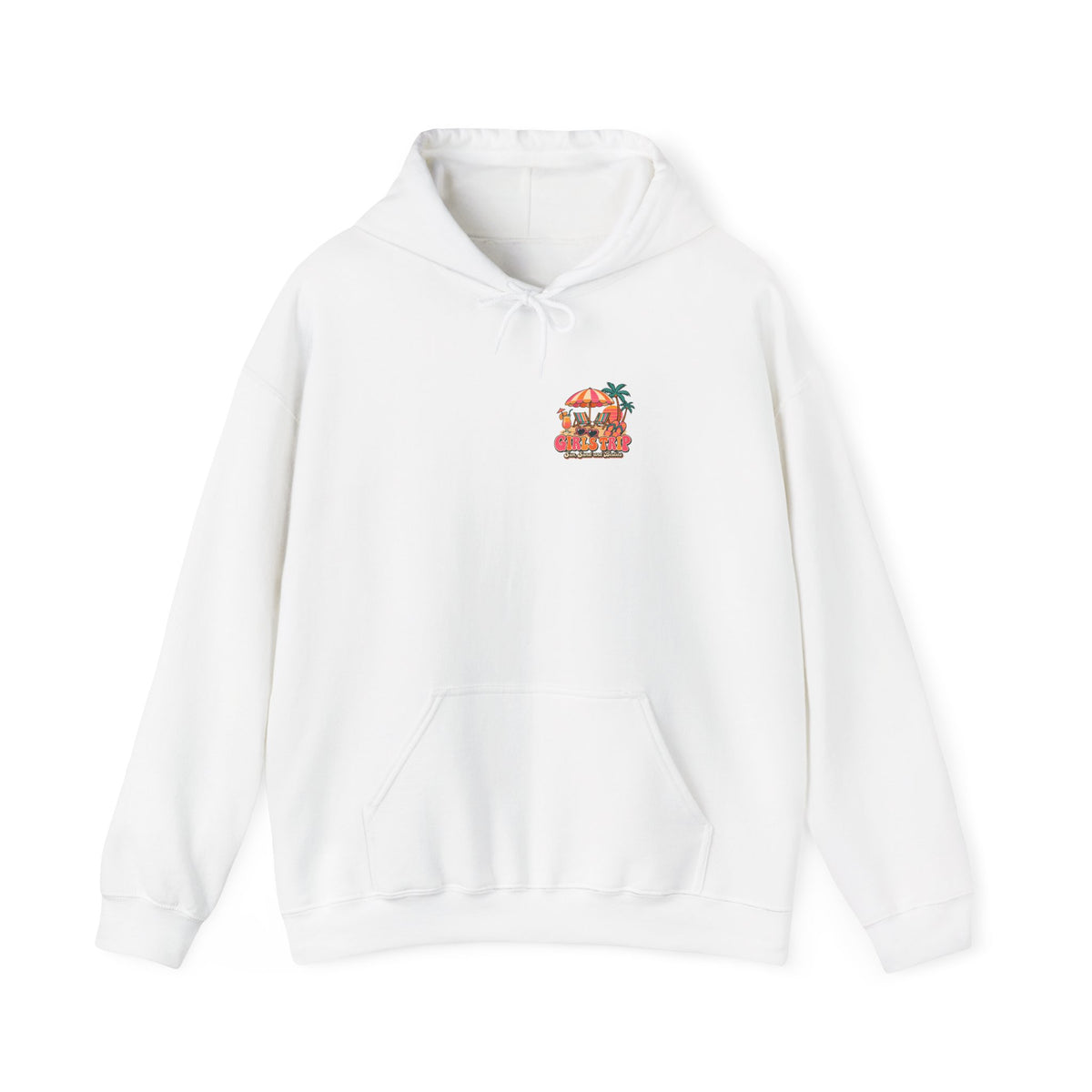 Girls Trip Sun Sand and Besties Hoodie, Front and Back Girls Trip Hoodie
