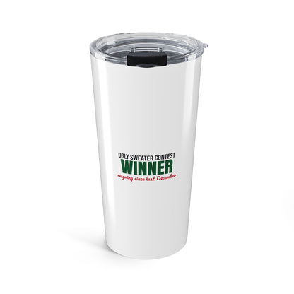 Ugly Sweater Contest Winner Tumbler, Ugly Sweater Contest Winner Tumbler 20oz