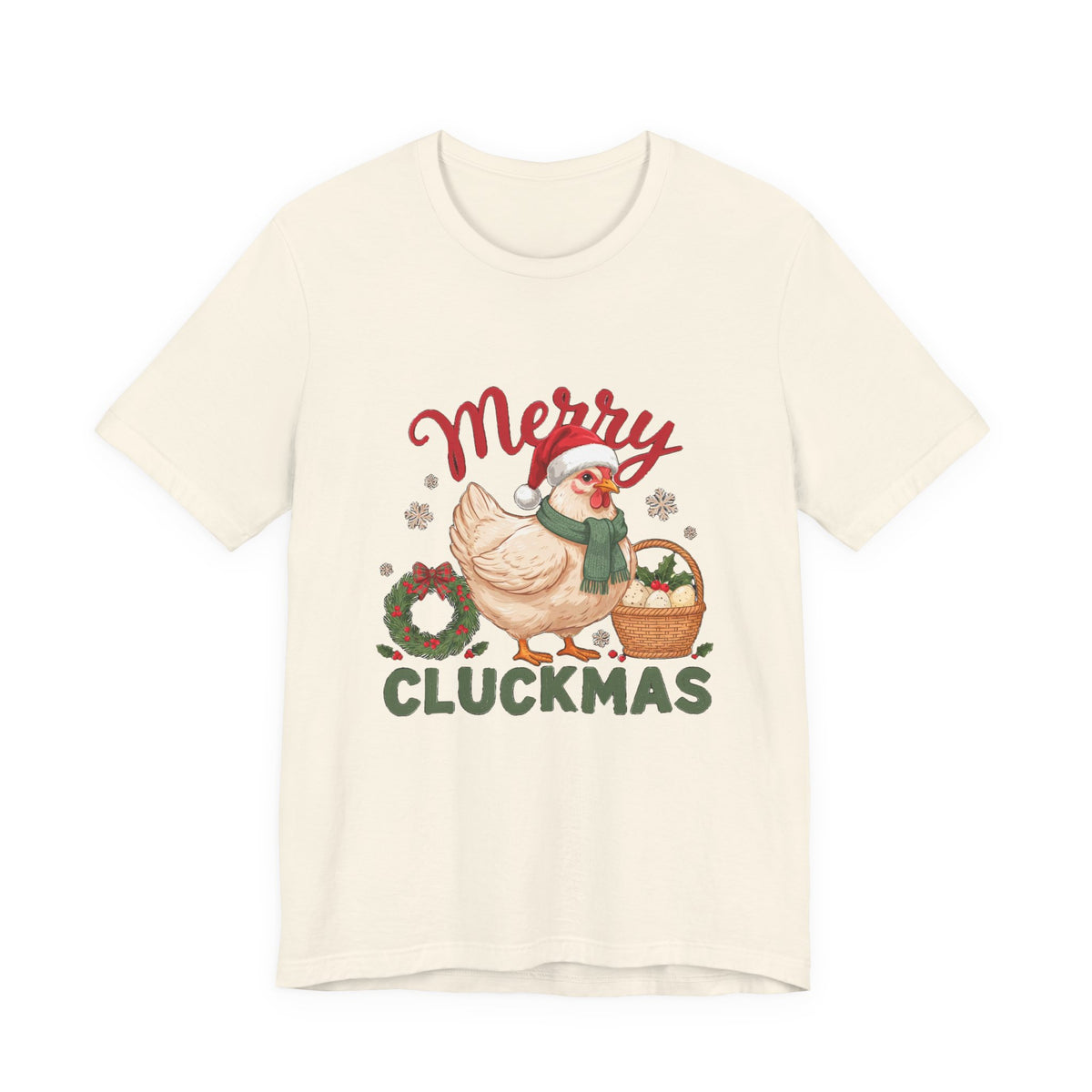 Merry Cluckmas Shirt, Chicken Christmas T-Shirt, Chicken Lover Tee