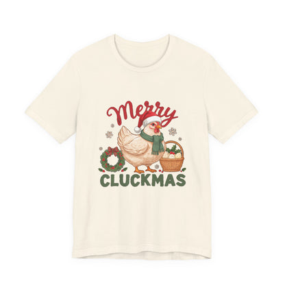 Merry Cluckmas Shirt, Chicken Christmas T-Shirt, Chicken Lover Tee