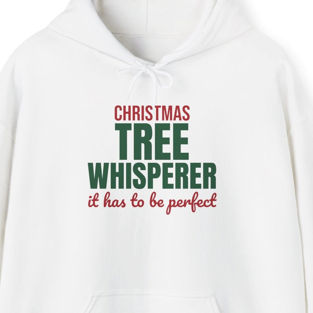 Christmas Tree Whisperer It Has to Be Perfect Hoodie, Funny Christmas Hoodie lifestyle