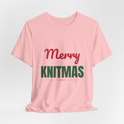 Merry Knitmas Shirt, Knitting Christmas T-Shirt, Knitter Gift
