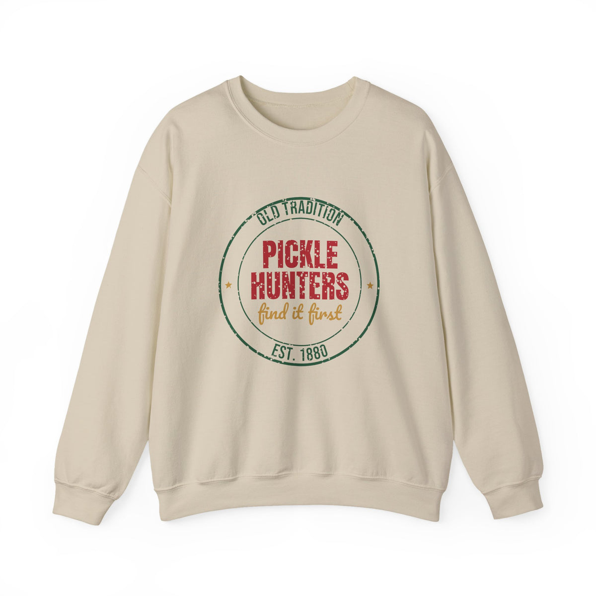 Old Tradition Christmas Pickle Hunters Est. 1880 Sweatshirt, Vintage Christmas Crewneck Sweatshirt