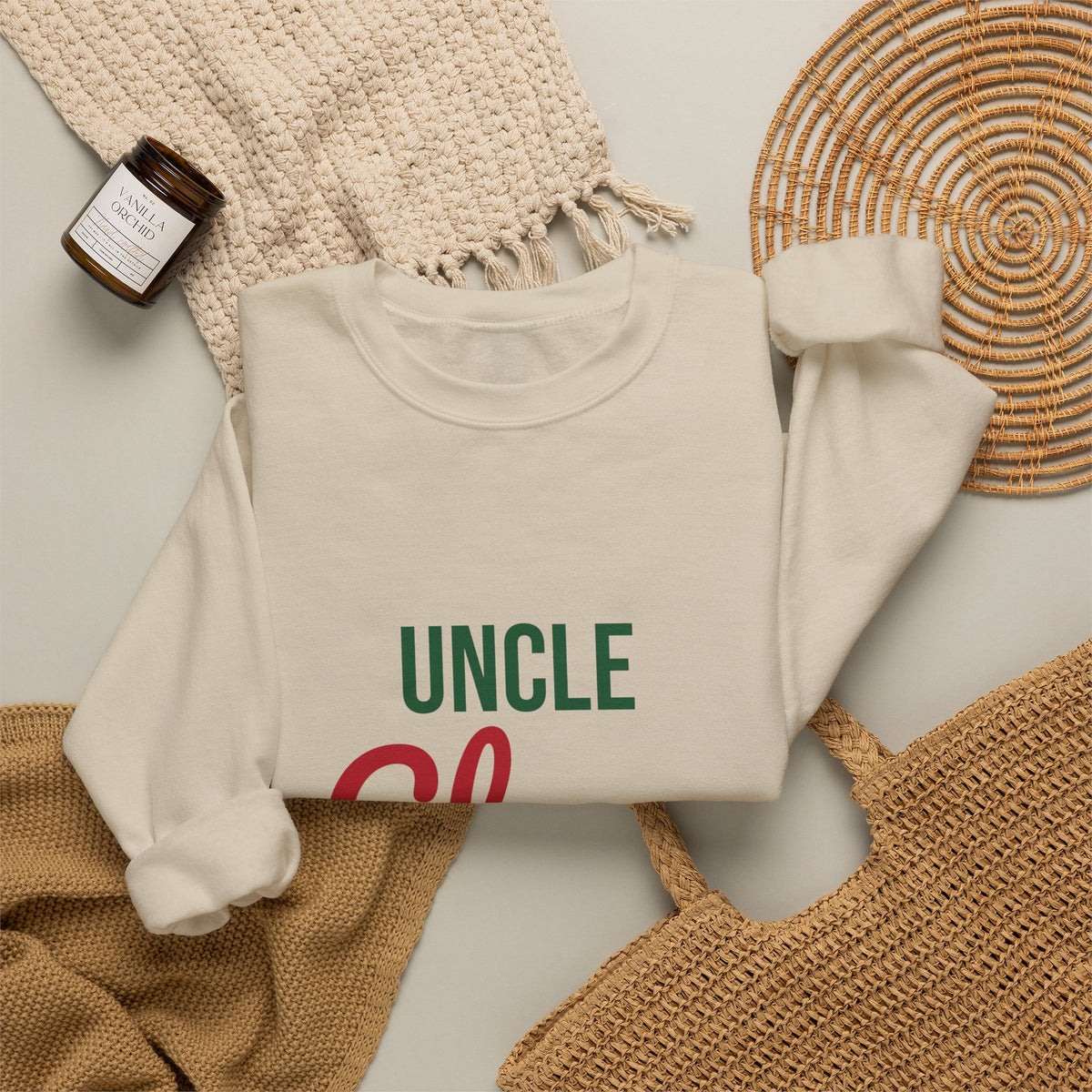 Uncle Claus Sweatshirt, Uncle Christmas Crewneck, Gift for Uncle