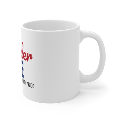 Welder Life Built by Hand Fused with Pride Mug