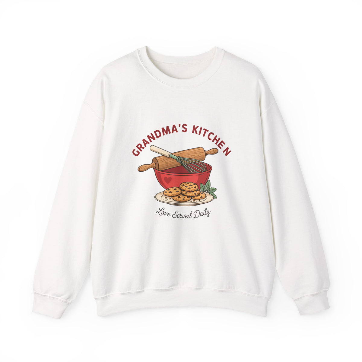Grandma's Kitchen Love Served Daily Sweatshirt, Grandma Baking Crewneck, Gift for Grandma
