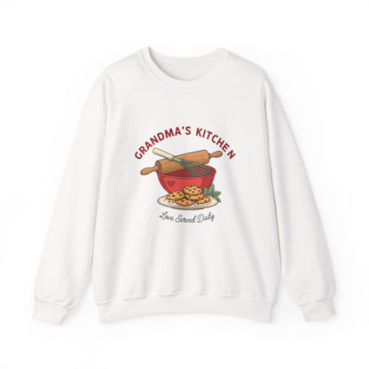 Grandma's Kitchen Love Served Daily Sweatshirt, Grandma Baking Crewneck, Gift for Grandma