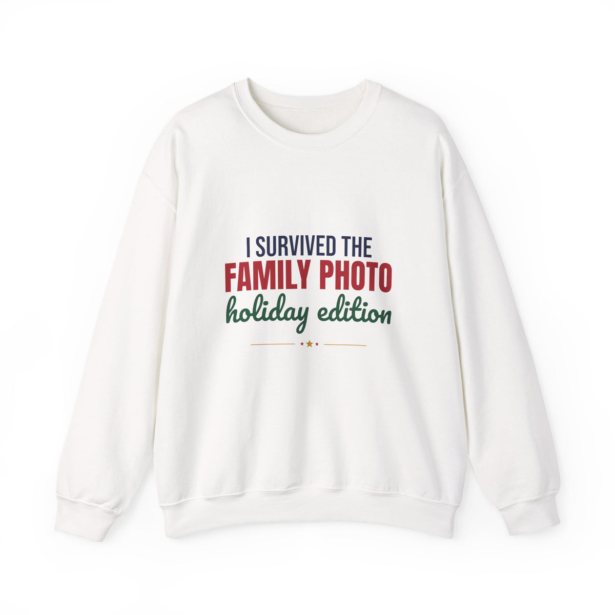 I Survived the Family Photo Holiday Edition Sweatshirt, Family Christmas Crewneck Sweatshirt