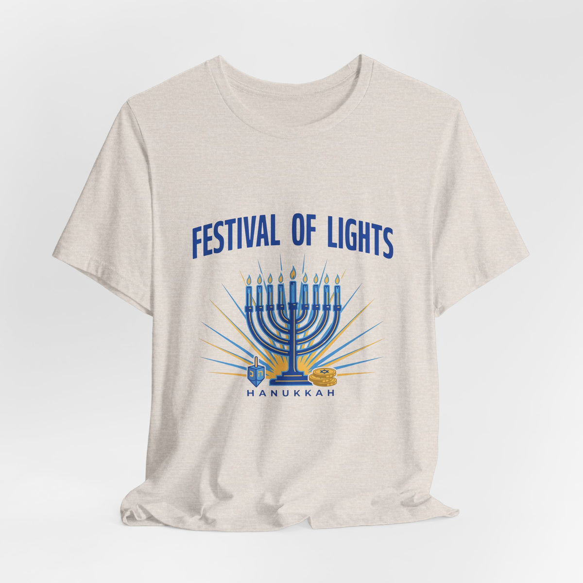 Festival of Lights Hanukkah Shirt, Hanukkah T-Shirt, Menorah Tee