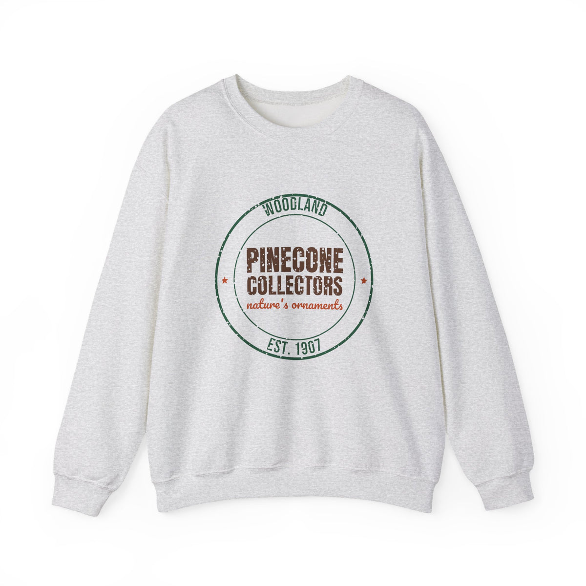 Woodland Pinecone Collectors Est. 1907 Sweatshirt, Vintage Winter Crewneck Sweatshirt