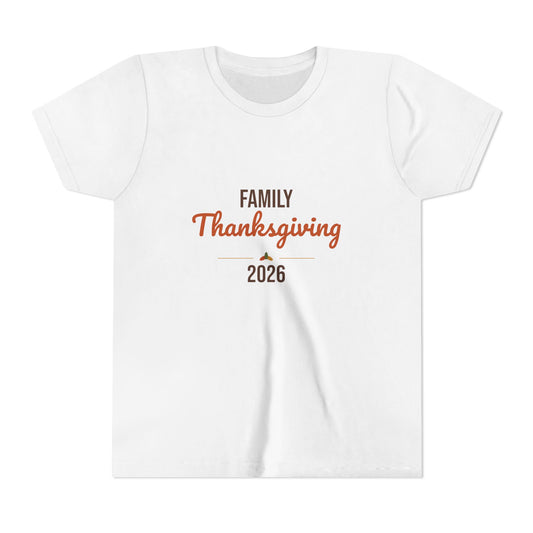 Family Thanksgiving 2026 Kids Shirt