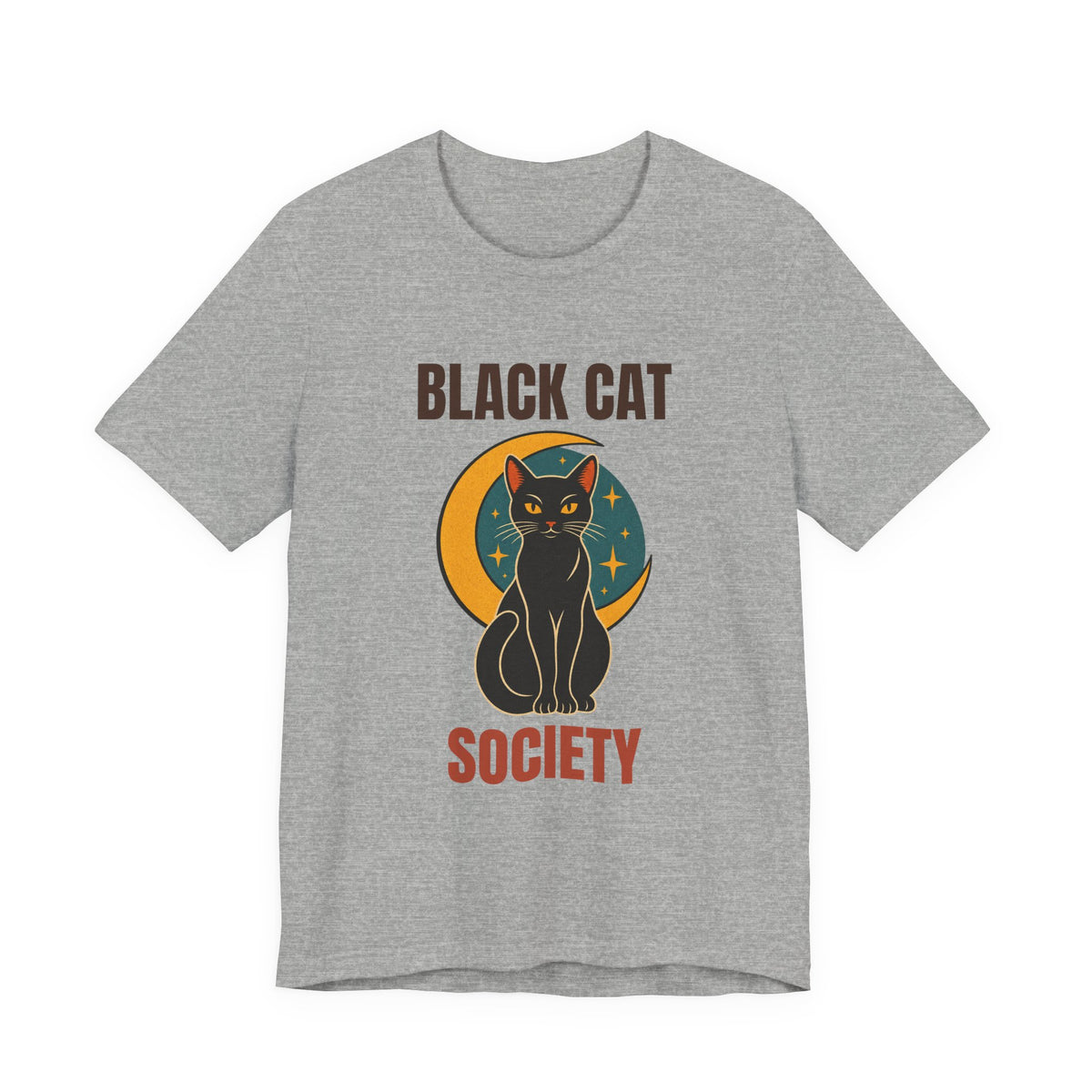 Black Cat Society Vintage Moon Shirt, Retro Black Cat Society T-Shirt, Vintage Black Cat Society Gift