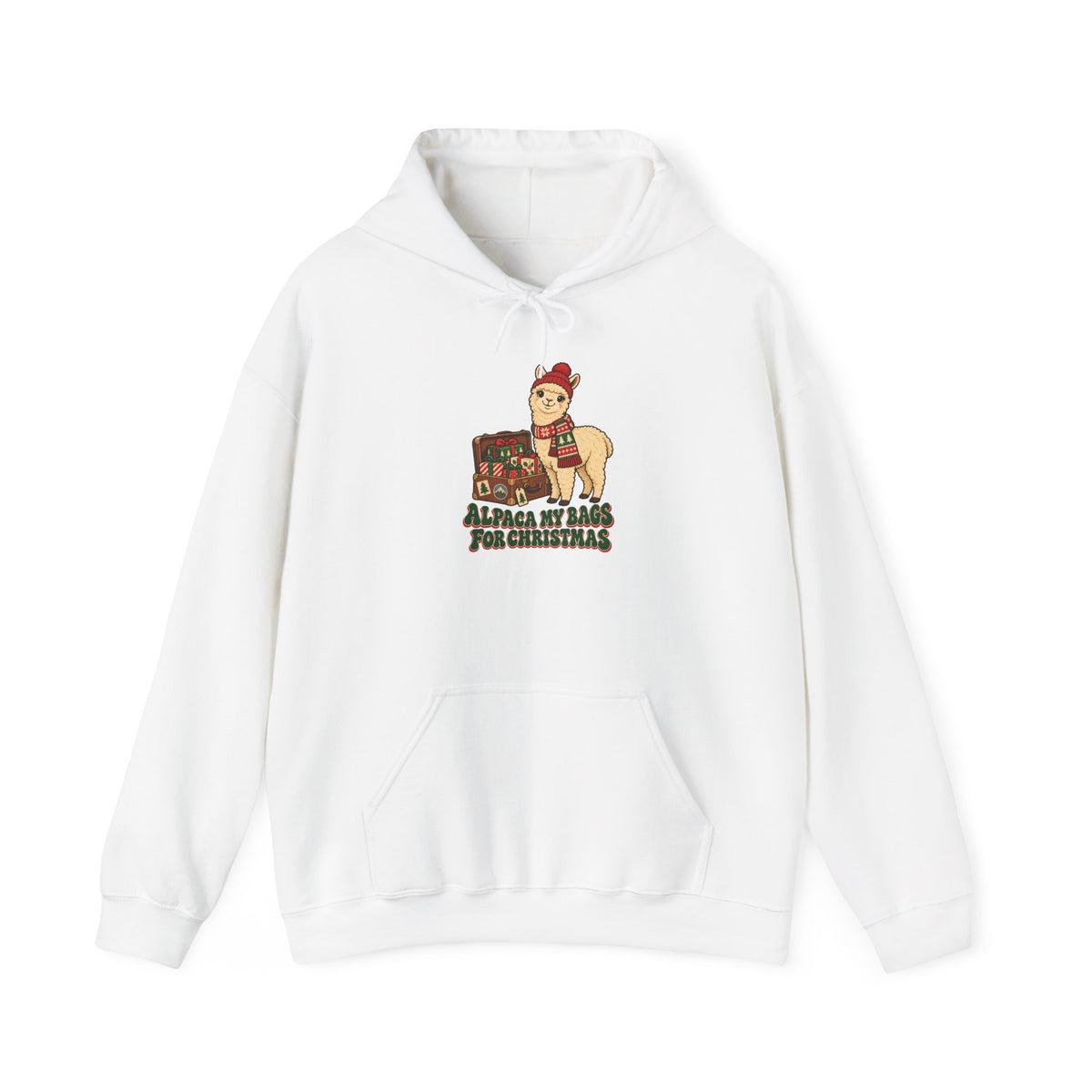 Alpaca My Bags for Christmas Hoodie, Alpaca Christmas Hoodie