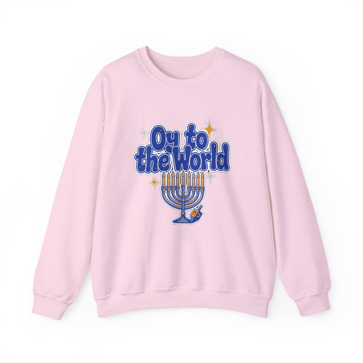 Oy to the World Sweatshirt, Retro Hanukkah Crewneck, Chanukah Gift