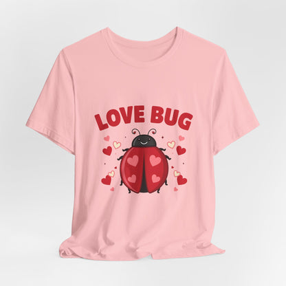 Love Bug Valentine Ladybug Shirt, Ladybug Valentine T-Shirt, Valentines Day Tee