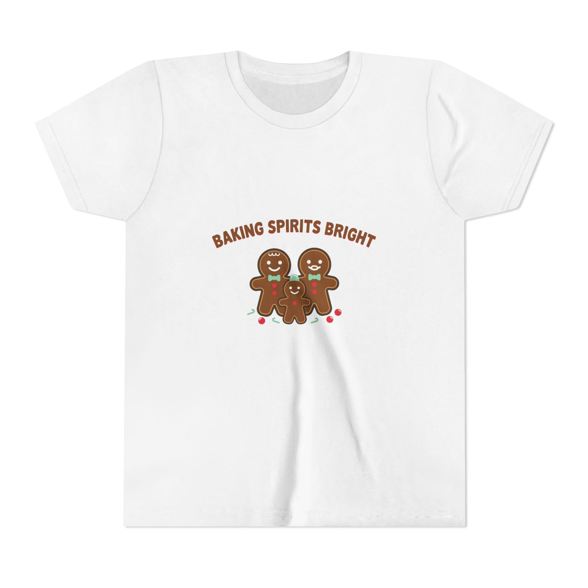 Baking Spirits Bright Gingerbread Family Kids Shirt