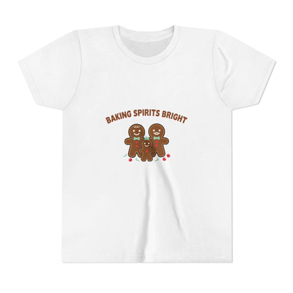 Baking Spirits Bright Gingerbread Family Kids Shirt