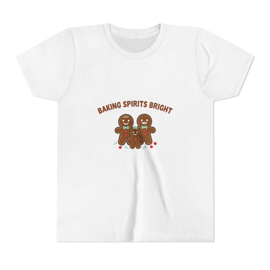 Baking Spirits Bright Gingerbread Family Kids Shirt