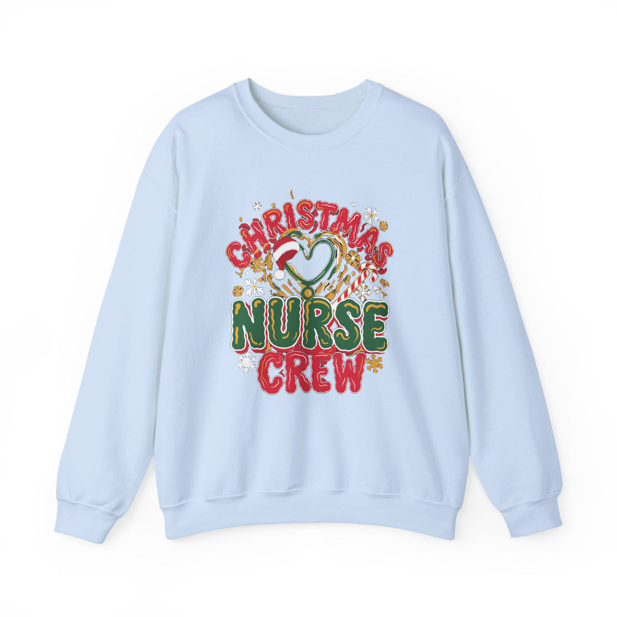 Christmas Nurse Crew Sweatshirt, Retro Nurse Christmas Crewneck, Holiday Nurse Sweater