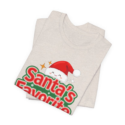 Santa's Favorite Shirt, Funny Christmas T-Shirt, Nice List Tee