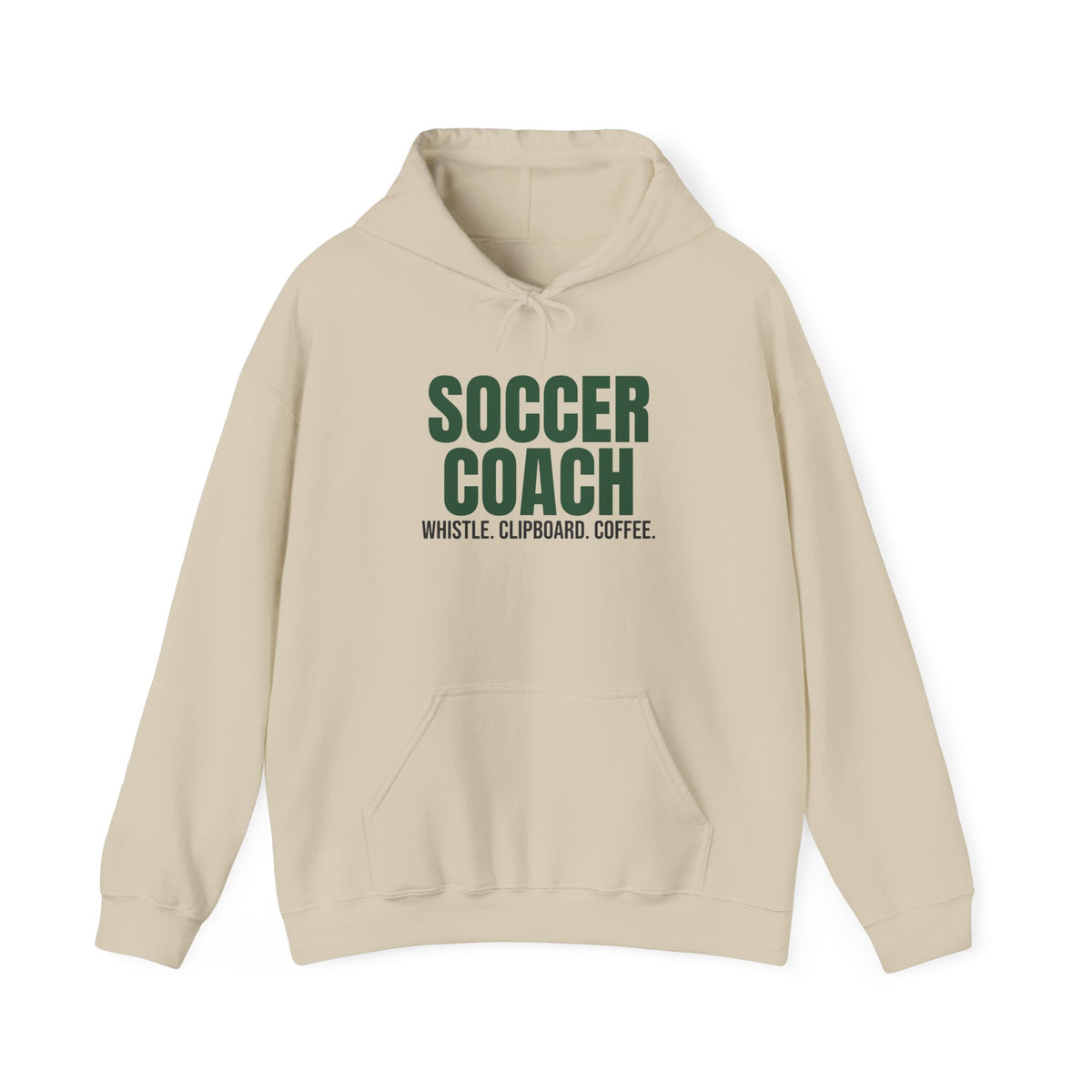 Soccer Coach Whistle Clipboard Coffee Hoodie, Soccer Coach Hoodie