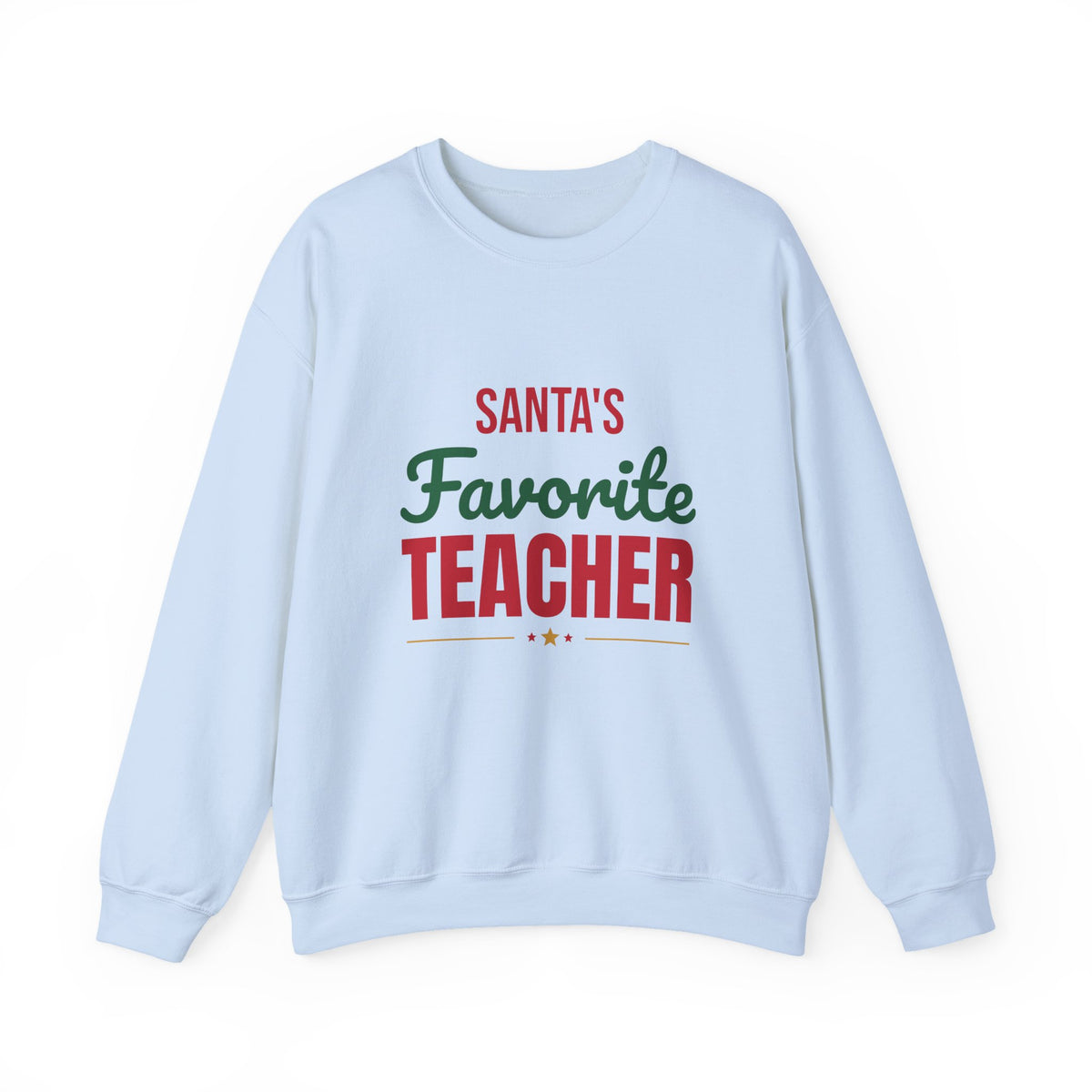 Santa's Favorite Teacher Sweatshirt, Teacher Christmas Crewneck, Teacher Gift