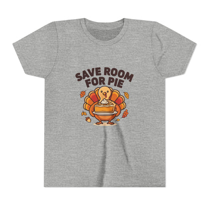 Save Room for Pie Thanksgiving Turkey Kids Shirt, Kids Save Room for Pie Thanksgiving Tee