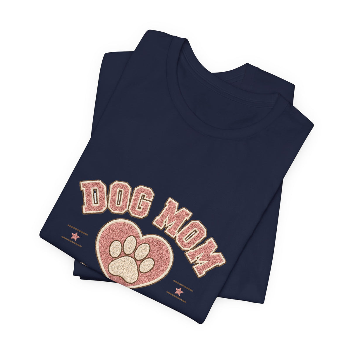 Dog Mom Club Shirt, Varsity Dog Mom T-Shirt, Paw Print Gift for Dog Lovers