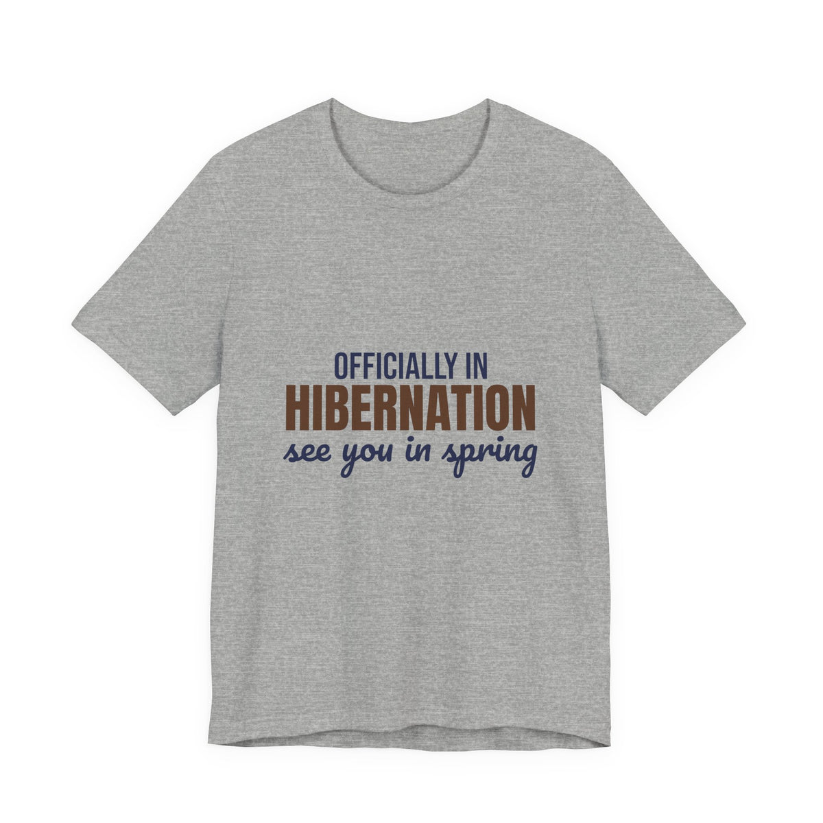 Officially in Hibernation See You in Spring Shirt, Funny Winter T-Shirt, Funny Winter Gift