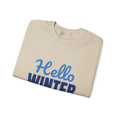 Hello Winter Cozy Season Mode Sweatshirt, Winter Crewneck, Cozy Season Sweatshirt