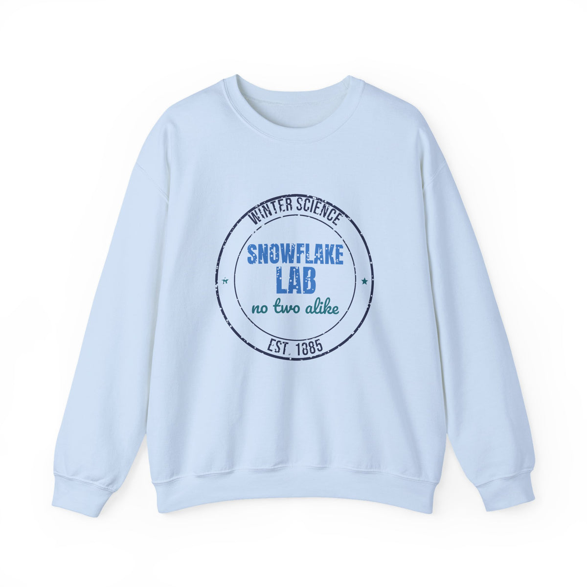 Winter Science Snowflake Lab Est. 1885 Sweatshirt, Vintage Winter Crewneck Sweatshirt