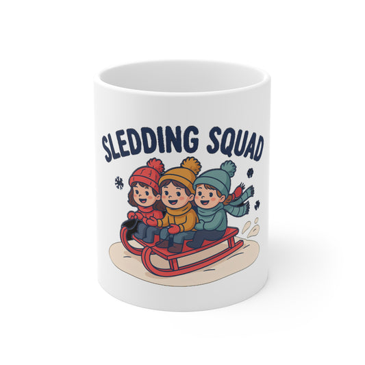 Sledding Squad Winter Mug