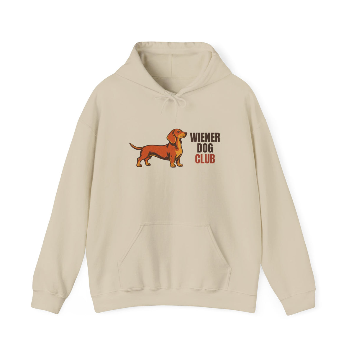 Wiener Dog Club Vintage Dachshund Hoodie, Vintage Dachshund Hoodie