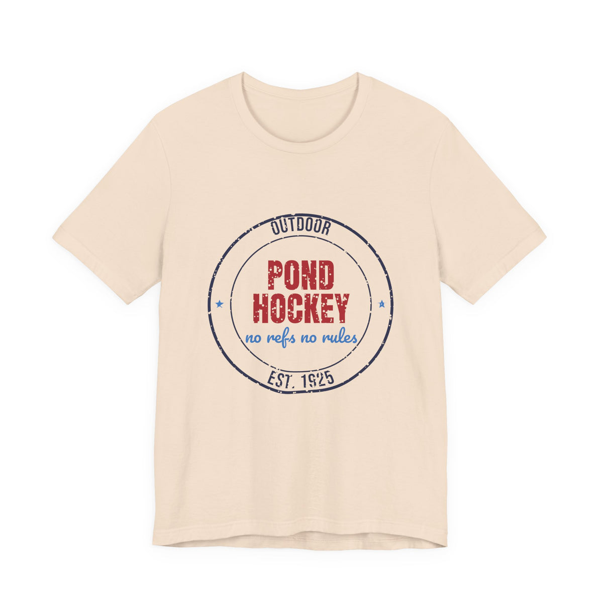 Outdoor Pond Hockey No Refs No Rules Est. 1925 Shirt, Vintage Pond Hockey T-Shirt, Vintage Pond Hockey Gift