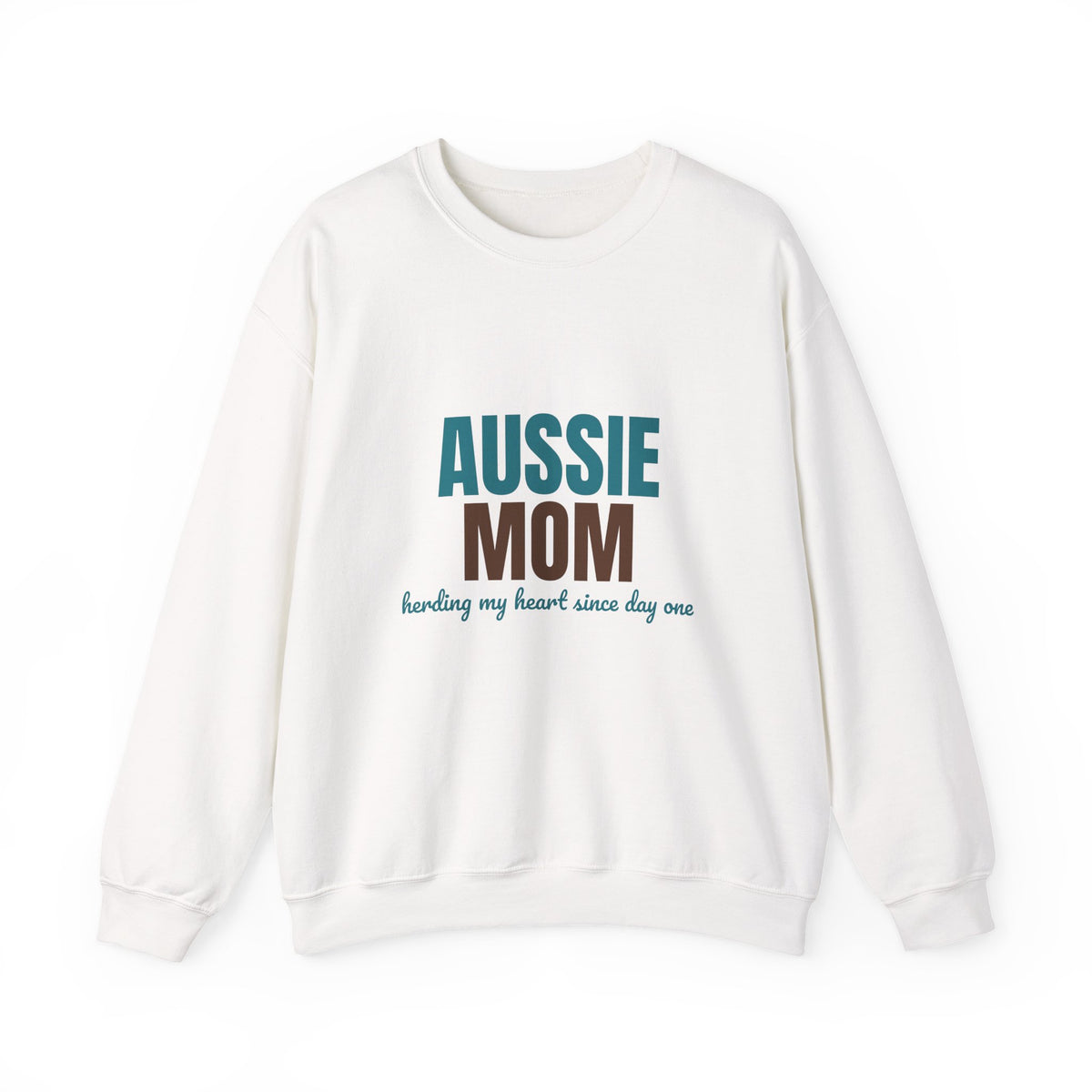 Aussie Mom Herding My Heart Since Day One Sweatshirt, Aussie Mom Crewneck Sweatshirt