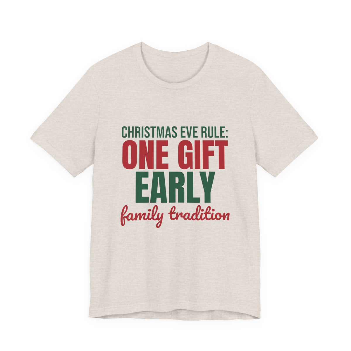 Christmas Eve Rule One Gift Early Family Tradition Shirt, Christmas Eve T-Shirt, Christmas Eve Gift