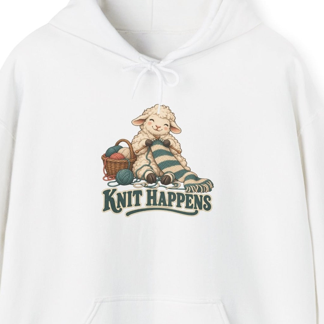 Knit Happens Knitting Sheep Hoodie, Knitting Sheep Hoodie lifestyle