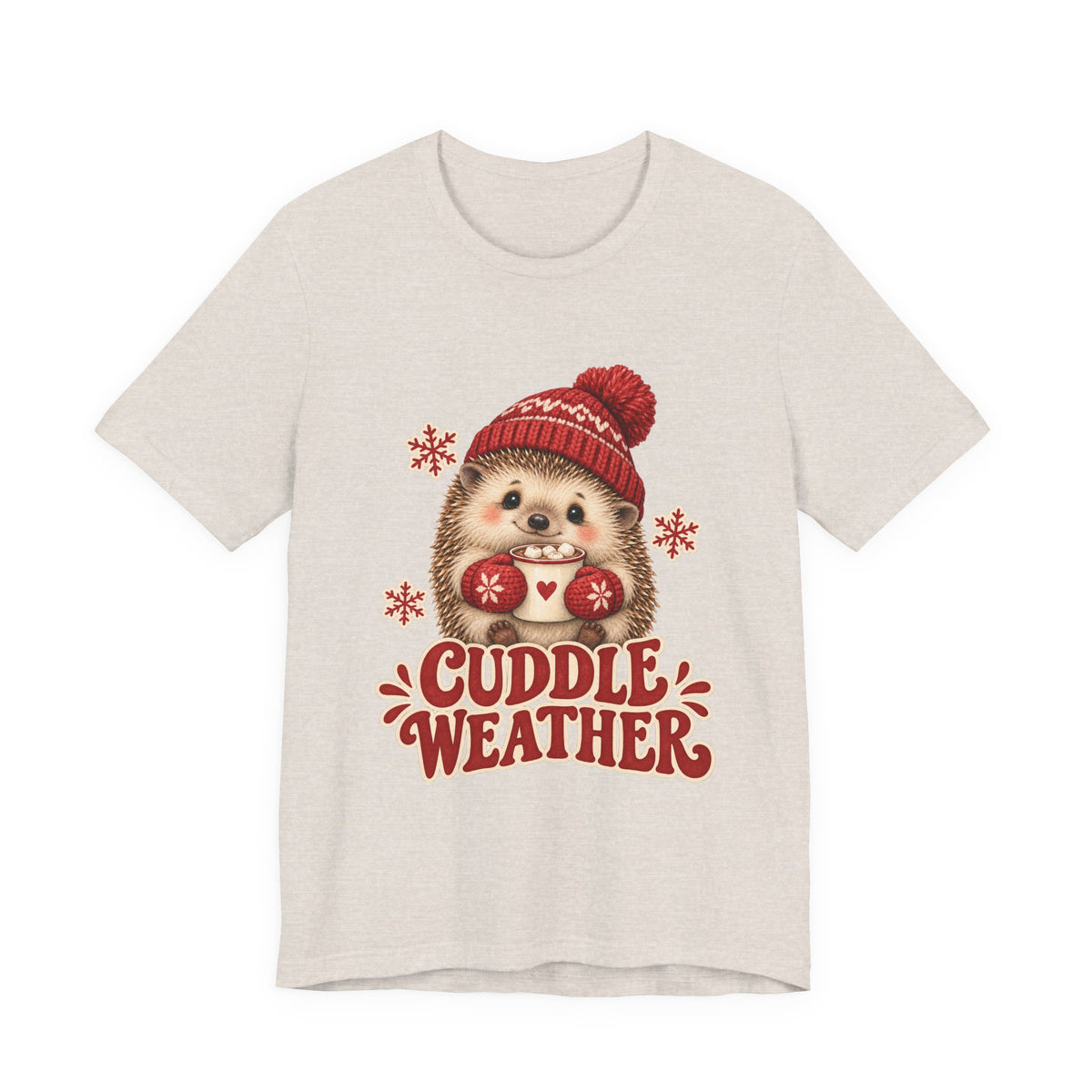 Cuddle Weather Hedgehog With Hot Cocoa Shirt, Cute Hedgehog T-Shirt, Cute Hedgehog Gift