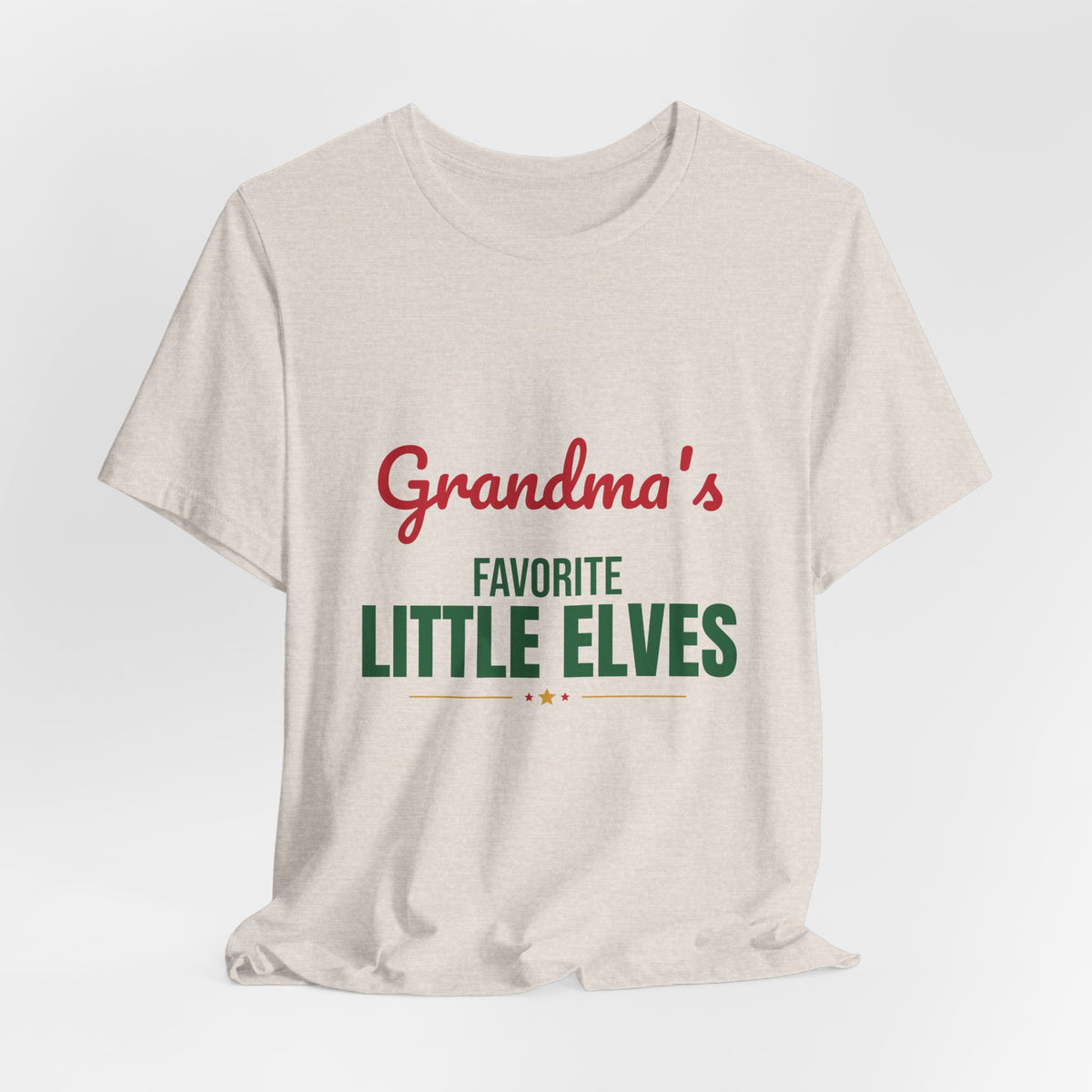 Grandma's Favorite Little Elves Shirt, Grandma Christmas T-Shirt, Nana Holiday Tee