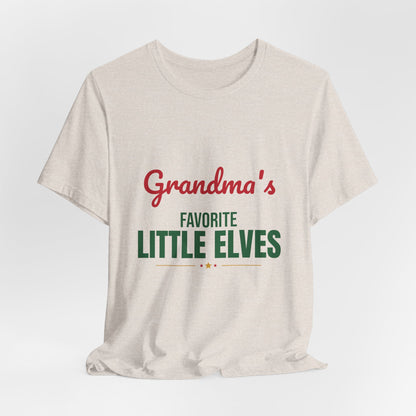 Grandma's Favorite Little Elves Shirt, Grandma Christmas T-Shirt, Nana Holiday Tee