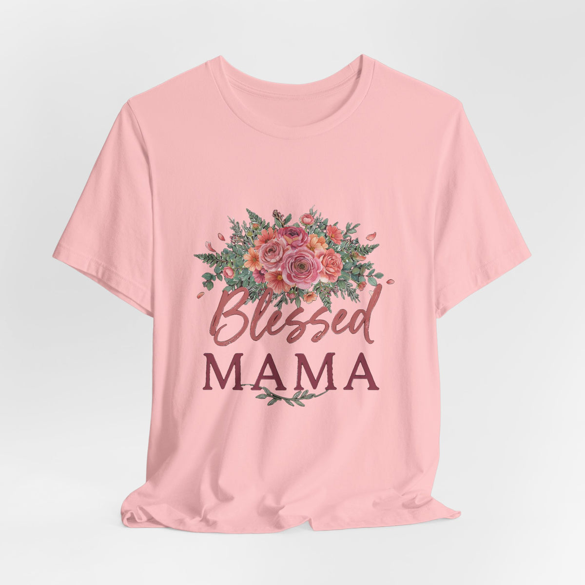 Blessed Mama Shirt, Floral Mom T-Shirt, Gift for Mom Tee